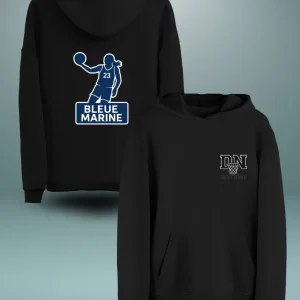 Sweat à capuche ICONE "BLEUE MARINE"