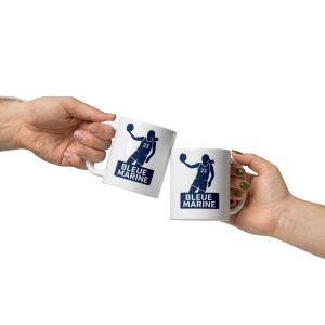 Mug Blanc Brillant ICONE BLEUE MARINE