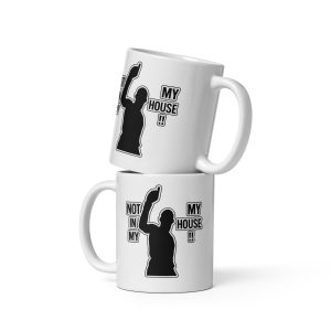 Mug Blanc Brillant TRASH NOT IN MY HOUSE